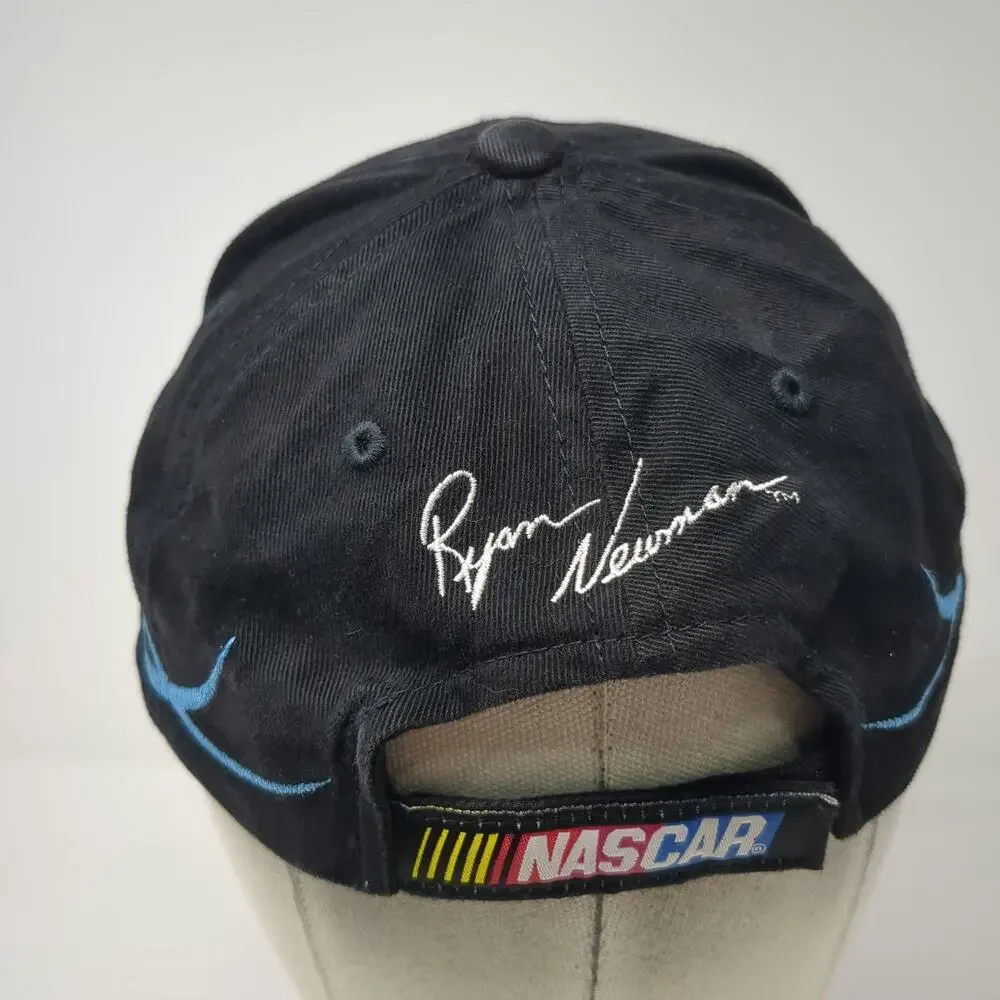 Alltel Racing 12 Ryan Newman Black Baseball Cap One Size Checkered Flag Hat